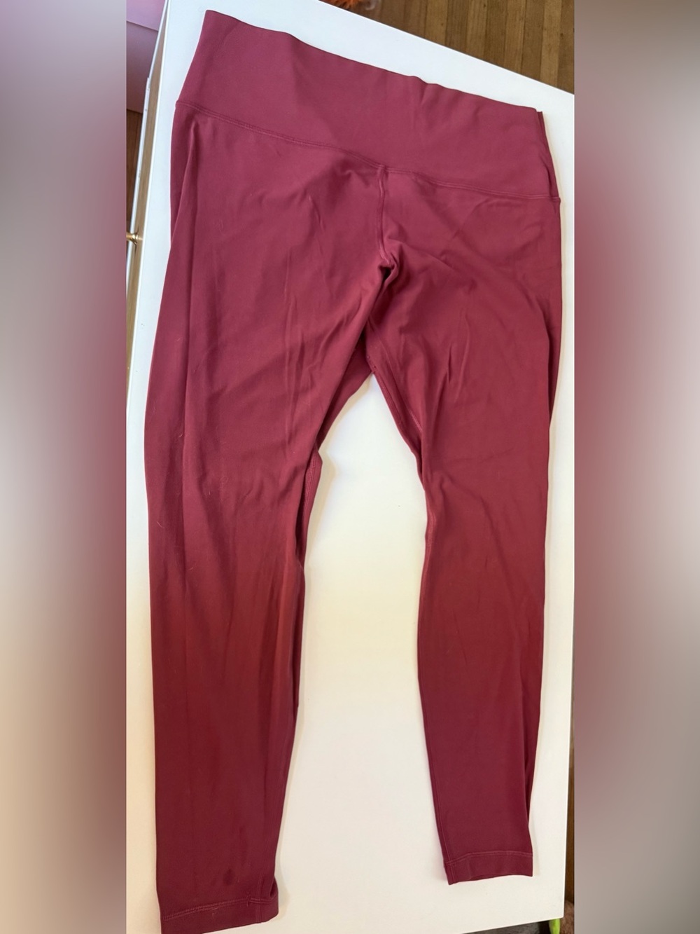 lululemon athletica High-Rise Leggings in Burgundy- Size 16